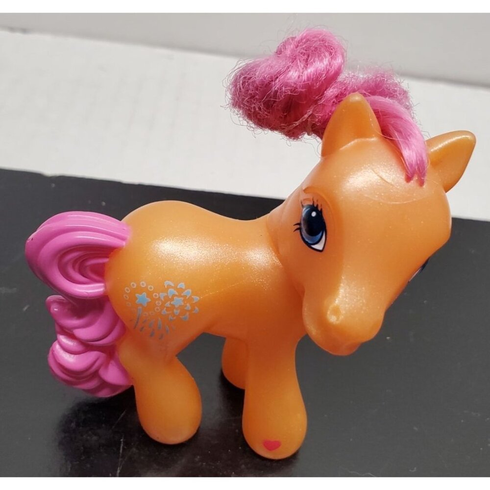 My Little Pony G-3 sparkle works Mcdonalds Toy Orange body pink hair‎ - Vintage